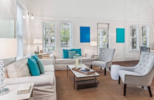 Cottage District Casa | 30A WaterColor Rental Steps to Pools, Beach Club, Shops, Restaurants + Bikes!