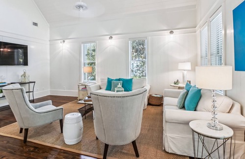 Cottage District Casa | 30A WaterColor Rental Steps to Pools, Beach Club, Shops, Restaurants + Bikes!