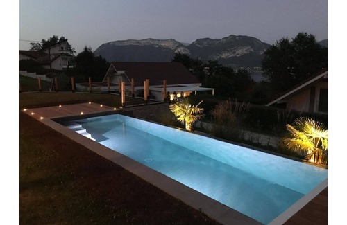 Sevrier Apartamento | 35m2 studio with pool and lake view