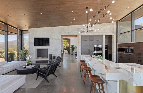 Mission Canyon Casa | A Modern Masterpiece With Sweeping Ocean Views, Guest House & Pool
