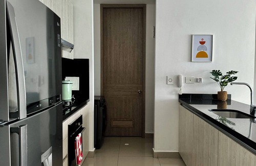 Cartagena District Apartamento | 3BD Condo-Amazing View-Modern APT-Luxury Building-Bocagrande-6pax