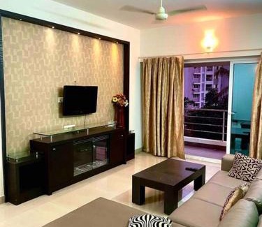 Mangalore Apartamento | 3BHK Luxurious Apartment (AC/TV/Kitchen)