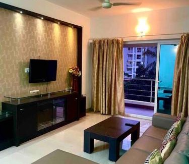 Mangalore Apartamento | 3BHK Luxurious Apartment (AC/TV/Kitchen)