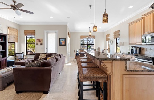 Villa Lago Casa | 3BR Beach Villa w/6-Seat GOLF CART! Near Pool & Baytowne. Covered Patio. Tram