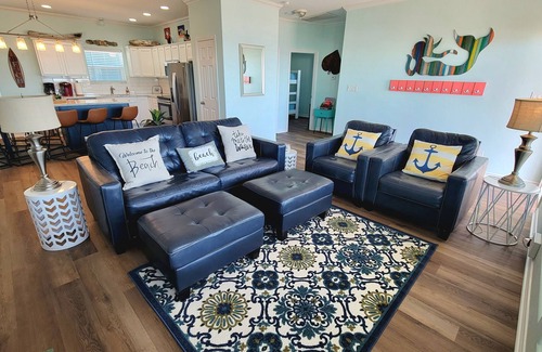 Port Bolivar Casa | SeaDreams Ocean front 3 BR, 2 BTH, cocina gourmet, vista al mar, porche
