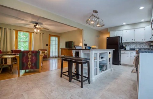 Woodsville Casa | 3BR with A/C, a Firepit and Private Lake Access!