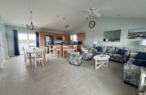 North Topsail Beach Casa | 4-bedroom soundside house with private dock and easy beach access