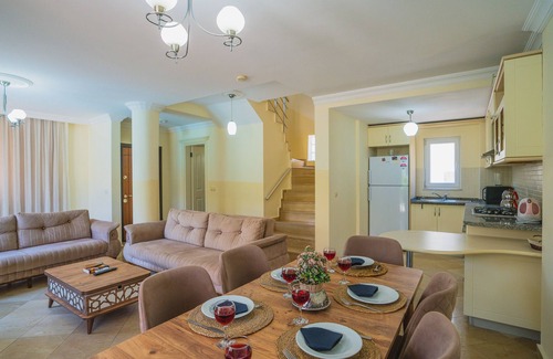 Fethiye City Center Villa | 4 bedroom villa with private pool and beach in a resort with 24/7 security