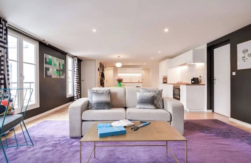 9th Arrondissement Apartamento | 4 bedroom with AC near Galeries Lafayette & Opera Garnier