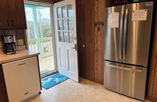 Topsail Beach Casa | Se aceptan mascotas 4 Br / 2 Ba Oceanfront En Topsail Playa Con Porche