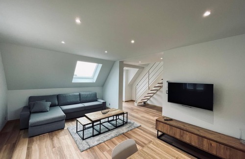 Wintzenheim Apartamento | 4-room duplex gîte with mountain-view terrace