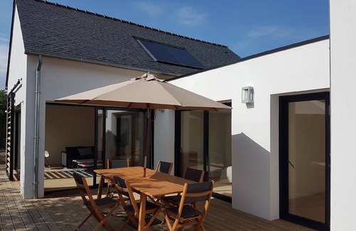 Benodet Casa | A 400 m de la playa, casa de una sola planta abierta sobre jardín cerrado.