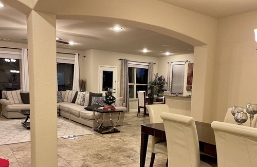 Barker Casa | 4200 Sqft Resort Style Home with Pool & heated Spa, Game room, Theater room
