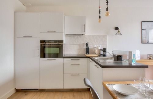 Fouesnant Apartamento | 450 m de la “Cale de Beg Meil”, Apartamento para 4