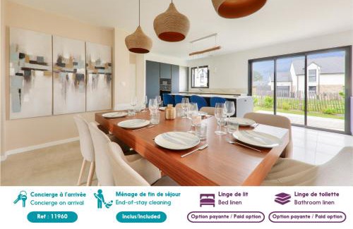 Saint-Philibert Casa | 450m de la plage, grande maison pour 10
