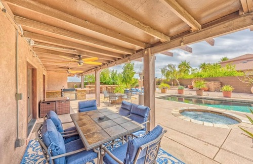 Las Vegas Casa | 4BR/3BA - Beautiful yard, Pool, Spa, BBall