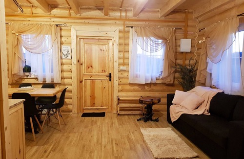 Jastrzebia Gora Casa | 4x BeHappy Woodhouse log cabins Sauna Jacuzzi Gdansk near Jastrzębia Góra