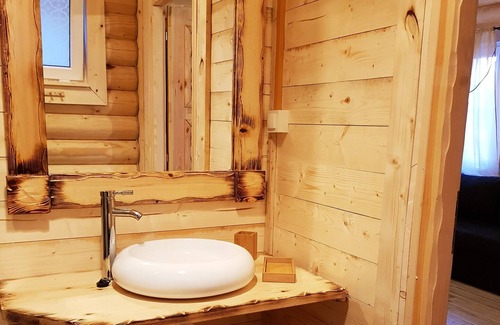 Jastrzebia Gora Casa | 4x BeHappy Woodhouse log cabins Sauna Jacuzzi Gdansk near Jastrzębia Góra