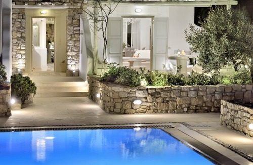 Ornos Villa | 5 bedroom Villa with private jacuzzi, 5' walk - Ornos beach.