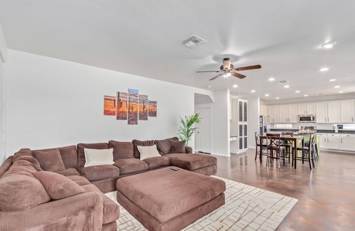 Augusta Ranch Casa | 5 King beds! Large home, sleeps 18 in beds! Outdoor pool and firepit!