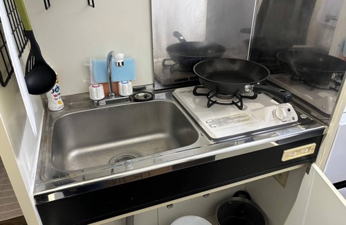 Nishi-Shinjuku Apartamento | 5 minutes on foot from Nishi-Shinjuku 5-chome Station & double bed & veranda
