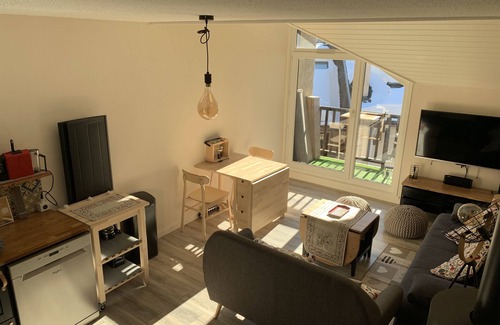 Monetier-les-Bains Apartamento | 5 pers, central, quiet, cosy, functional, sunny, view