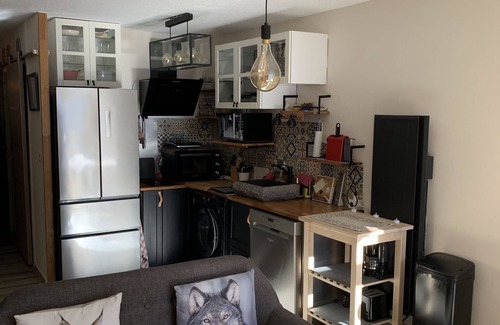 Monetier-les-Bains Apartamento | 5 pers, central, quiet, cosy, functional, sunny, view