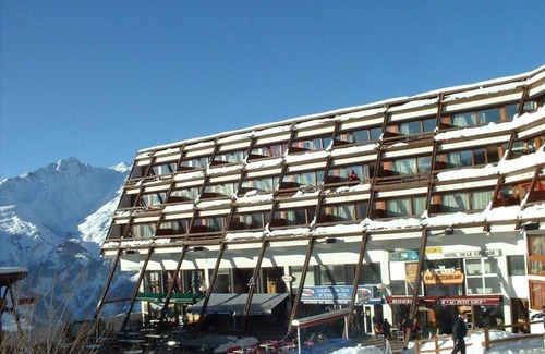 Arc-1600 Apartamento | 100m del centro estación, 6.o piso, balcón, tv, local para esquís, 33m², Les Arcs