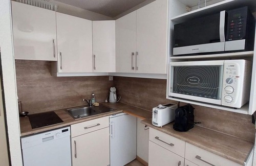Mont-de-Lans Apartamento | 200m de los comercios, 3.o piso, balcón, tv, local para esquís, 29m², Les 2 Alpes
