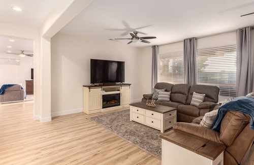 Desert Breeze Casa | 55+ Sun City Grand! Golf Course Front Private Hot Tub and Fire Pit!