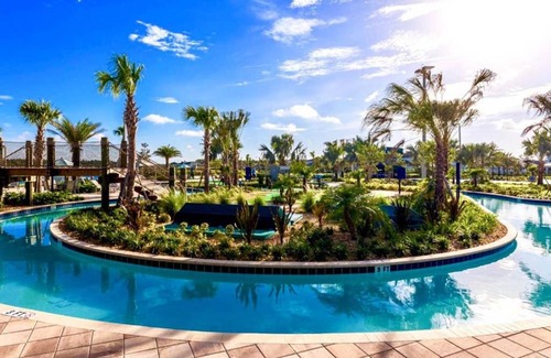 Kissimmee Chalet De Esquí | 5BR Amazing Cozy House with Private Pool and Jacuzzi