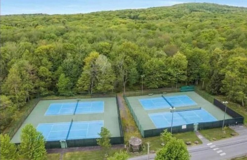 Locust Lake Village Cabina | 5BR, Speakeasy, Fire Pit, Pool Table, HotTtub