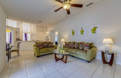 Orange Tree Villa | 6 bed near Disney, with conservation views and sun all day on extended deck