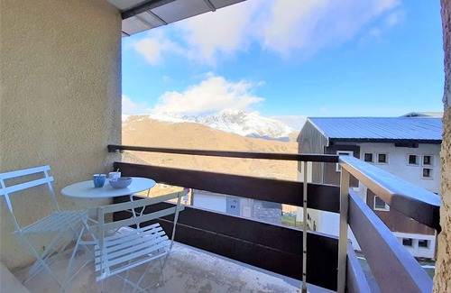 Pla d'Adet Apartamento | Estudio con Cabina para 6 cerca de las pistas en Pla d'Adet con balcón y equipamiento completo