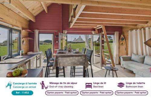 Penmarch Chalet De Esquí | 650m plage du Ster, chalet - terrasse pour 4