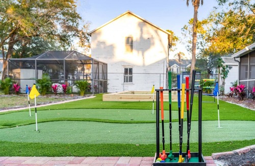 Port Tampa City Villa | 7 BR Heated Pool, Game Room, Theater, Sleeps 25