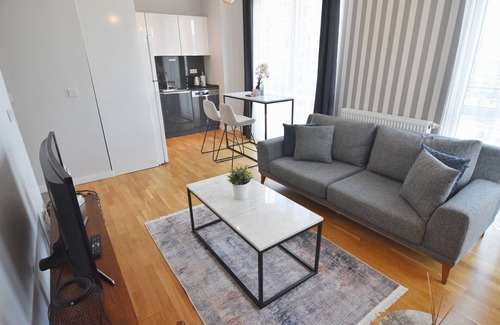 Kagithane Apartamento | 7th floor central 1-Bdr Apt Wi-Fi/Pool/Gym