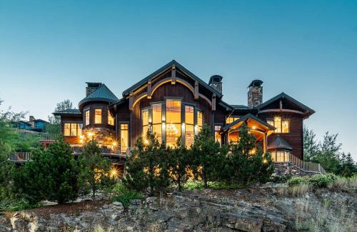 Deer Valley Casa | 8 Bedroom Deer Valley Masterpiece with endless views. Theater hot tub game room ski-inout