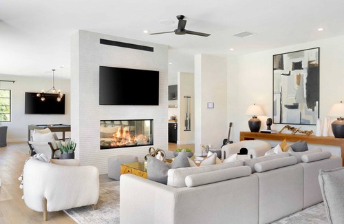 Palm Springs Cabaña | 8bdr Villa Tennis/pickleball, Golf Green, Pool House, Gym, Bar Mesquite38