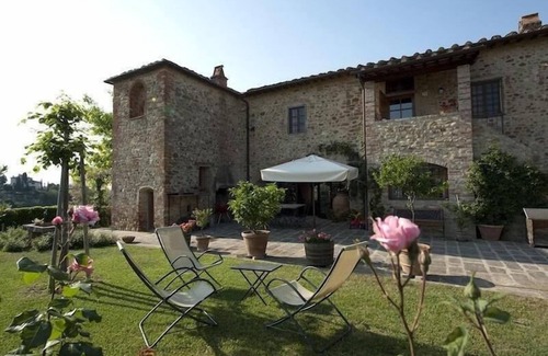 San Casciano in Val di Pesa Cabaña | Una acogedora Villa Toscana, con impresionantes vistas sobre el Chianti Hills Cerca de Florencia