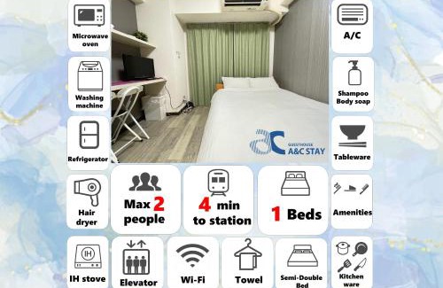 Nishishinsaibashi Apartamento | A&C STAY Shinsaibashi