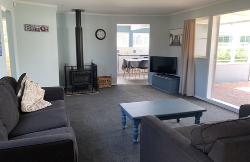 Foxton Beach Casa | Una familia amigable Bach
