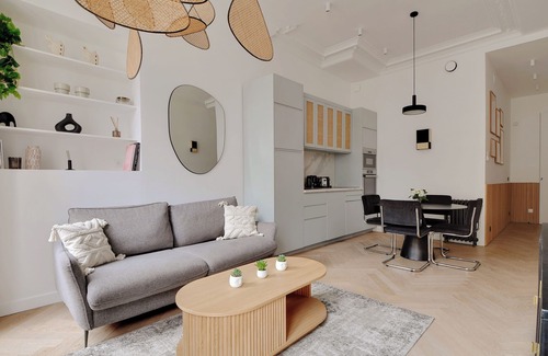 Quartier du Faubourg-Montmartre Apartamento | A Modern & Stylish 1-BR Apartment in Opéra