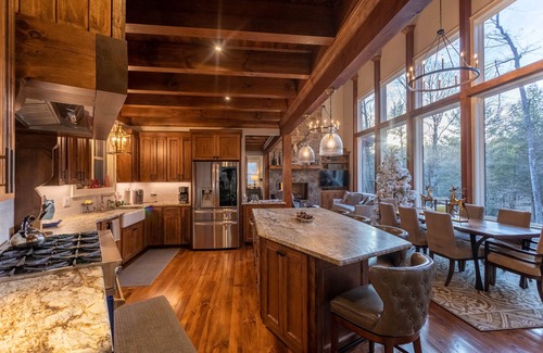 Blowing Rock Casa | A Robins Nest Brand New Creekside Home with Hot Tub and Game Tables