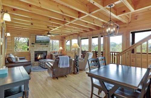 Gatlinburg - Pigeon Forge Casa | A Taste Of Honey is a dog-friendly two bedroom true log cabin nestled inside the Starr Crest resort