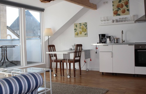 Boppard Apartamento | En los techos de Boppard - terraza privada con vistas