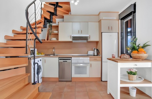 La Oliva Villa | Alojamiento 'Casa Bonita Lajares 2' con piscina compartida, terraza privada y Wi-Fi
