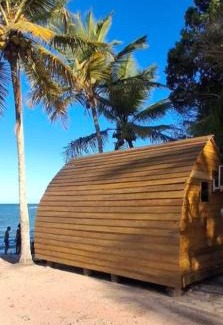 Porto Seguro Cabina | Aconchegante cabana pé na areia de frente ao mar