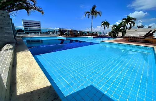 Jatiuca Apartamento | Anna Leal Hospedagem Ap - Beira-mar, Piscina, Ar Cond., Churrasqueira, Garagem