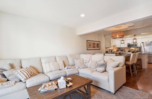 Bethany Beach Casa | Activities included up to $300 FREE PER WEEK!! NEW LISTING 2024! Beautifully decorated vacation townhome in North Bethany approximately 300 feet from the beach and nestled behind the dunes with a private boardwalk taking you out to the surf and sand!